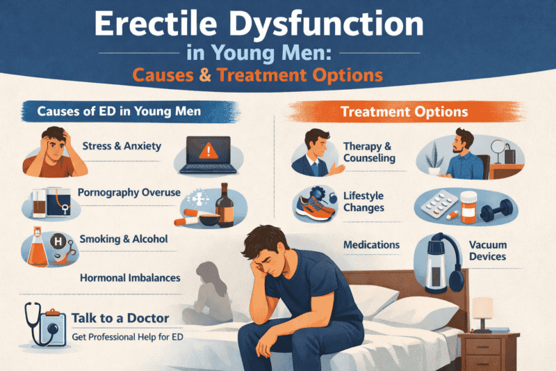 Erectile Dysfunction in Young Men: Causes and Treatment Options